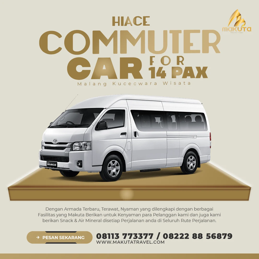 Armada Hiace Commuter untuk travel Malang Juanda